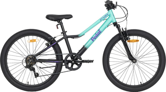 Pedal Crush 24'' Kids Bike Teal/Purple Fade