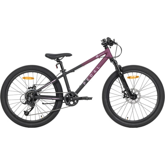 Pedal Jackal 24'' Kids Mountain Bike Berry/Black Fade
