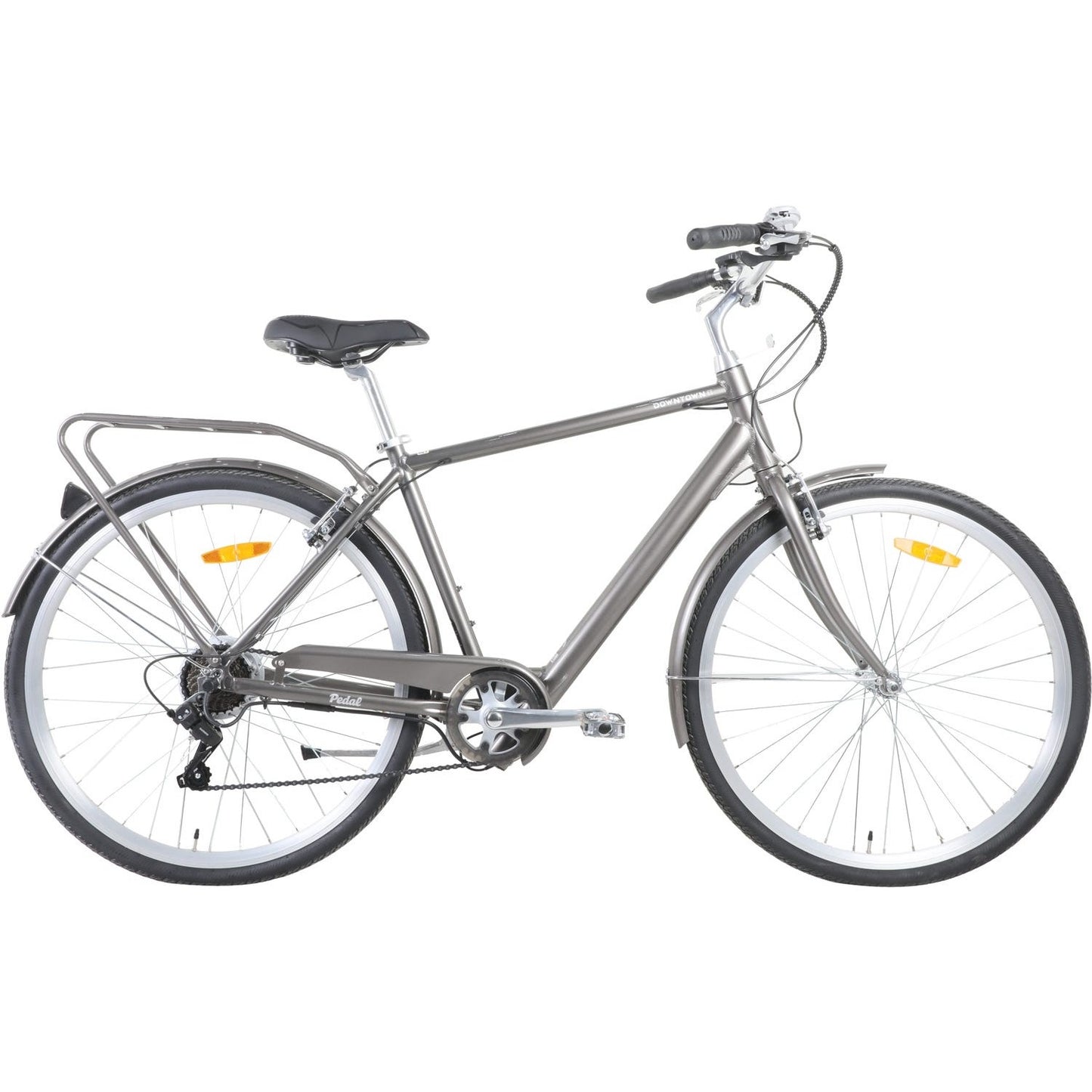 Pedal Downtown SL Electric Vintage Cruiser Bike Gloss Charcoal