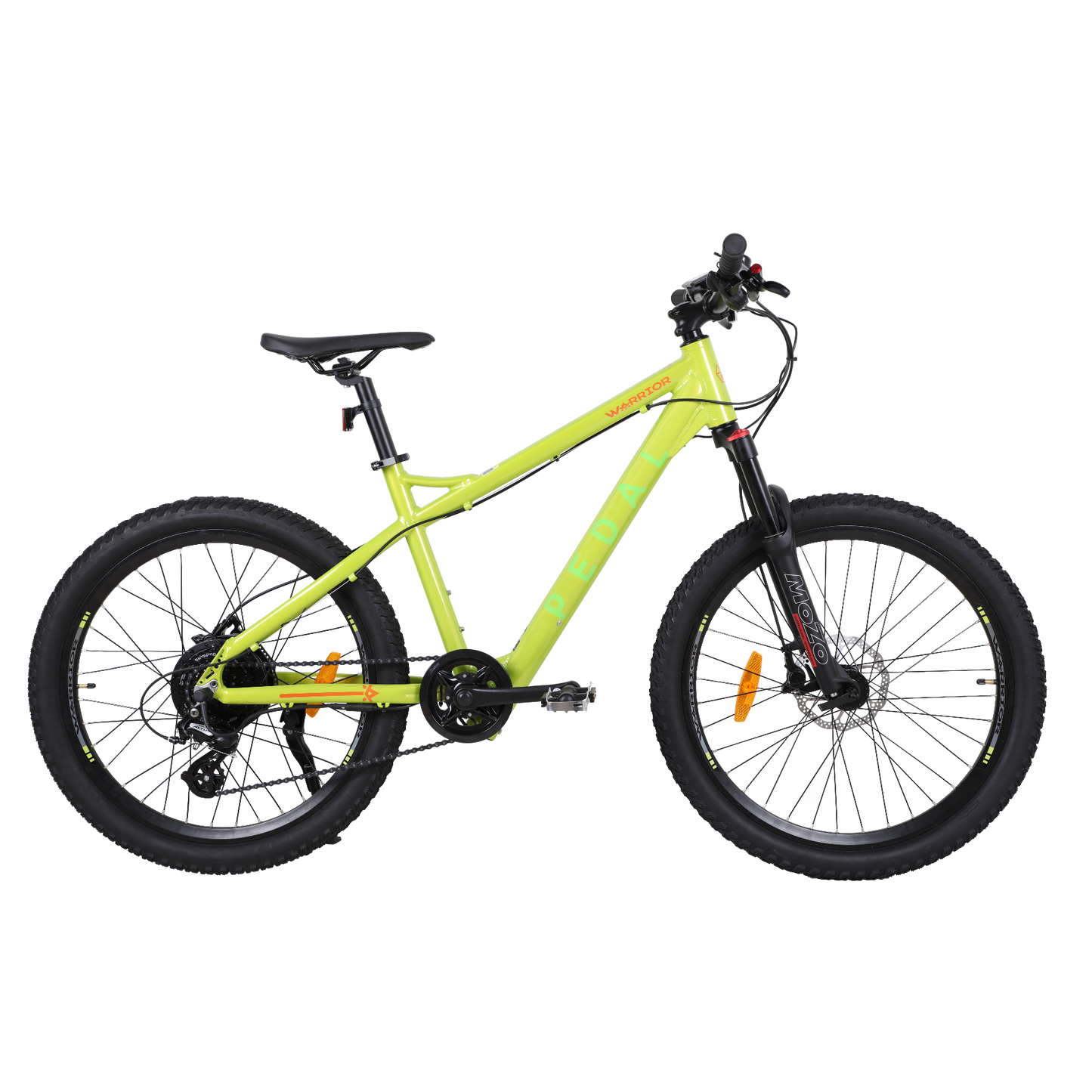 Pedal Warrior 24'' Electric Mountain Bike Green