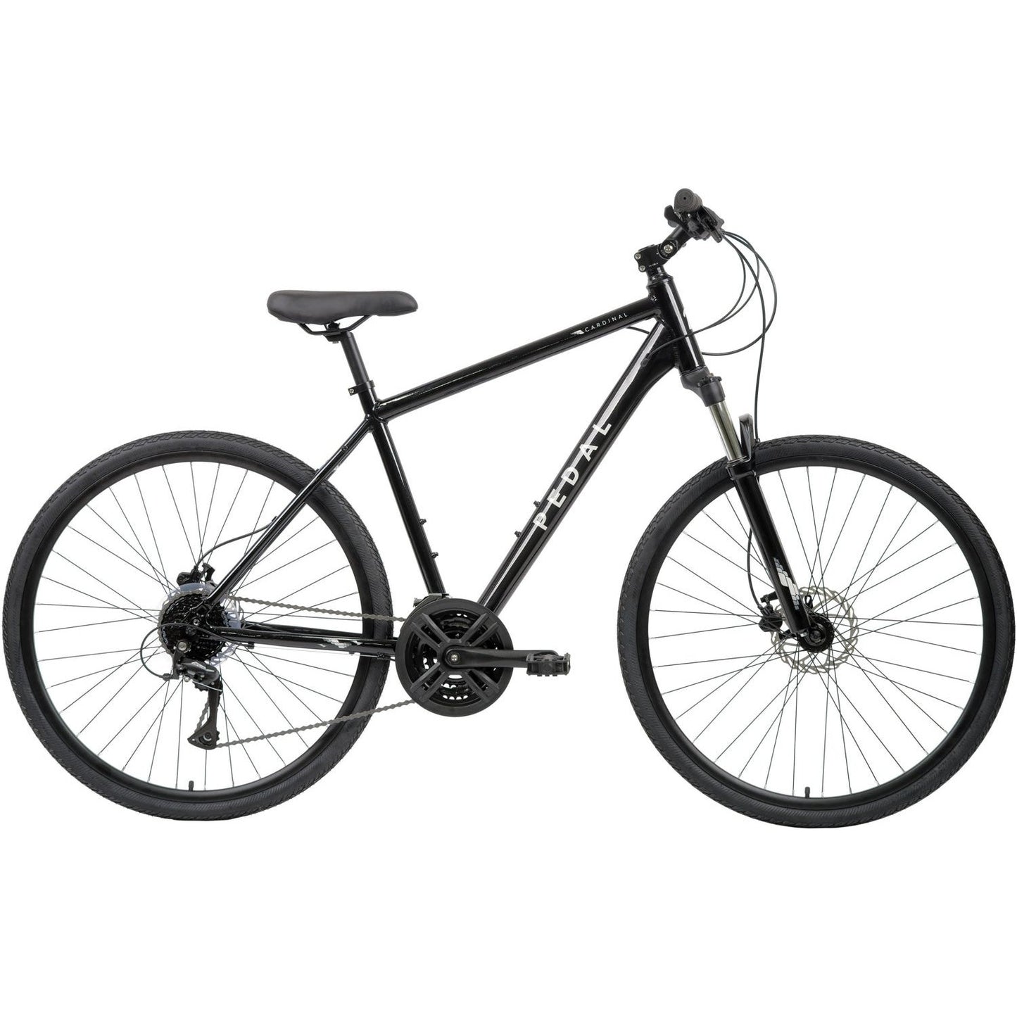 Pedal Cardinal Hybrid Bike Gloss Black