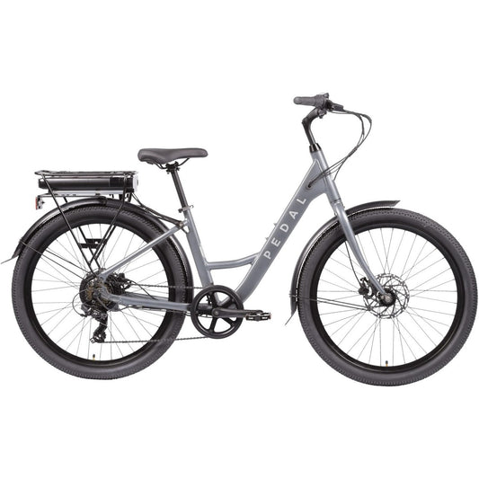 Pedal Comet 3 Disc Electric Hybrid Bike Charcoal