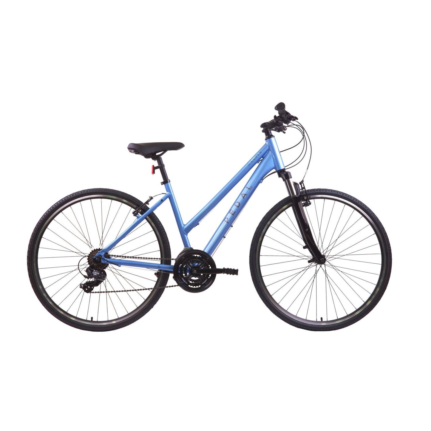 Pedal Raven 3 Trapeze Hybrid Bike Silver