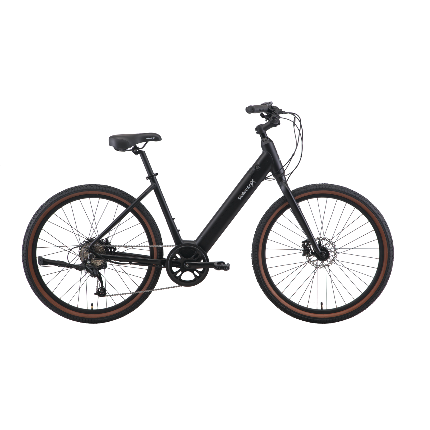 VelectriX Cruiser Step Through Electric Bike Jet Black