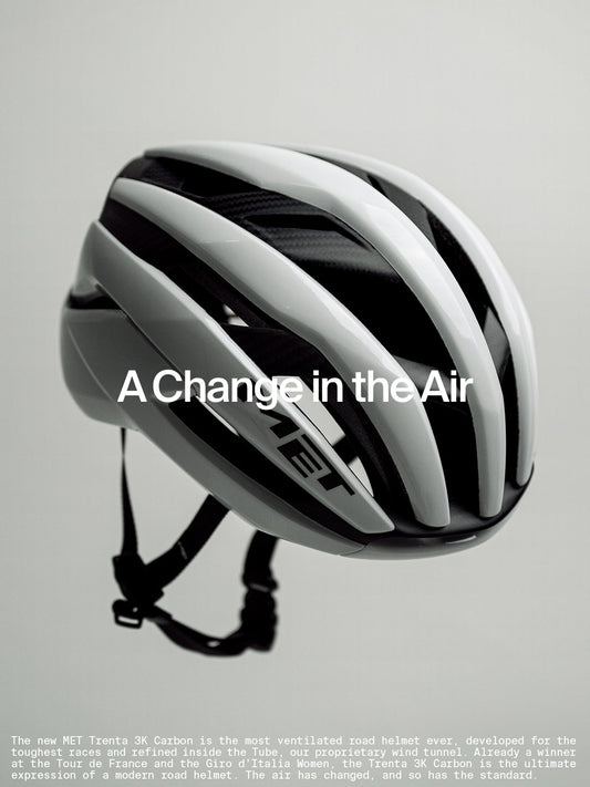 The New MET Trenta 3k carbon road helmet.