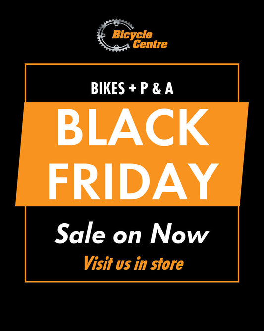 The Best Bike Black Friday Sale is on now at Bicycle Centre stores across Australia. Massive savings on Bikes and cycling parts and accessories. Australia. 