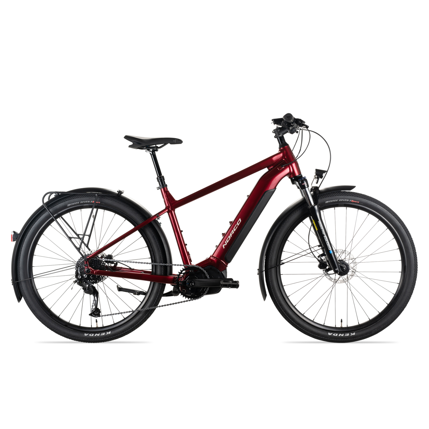 Norco Indie VLT 1 Electric Hybrid Bike Red/Silver