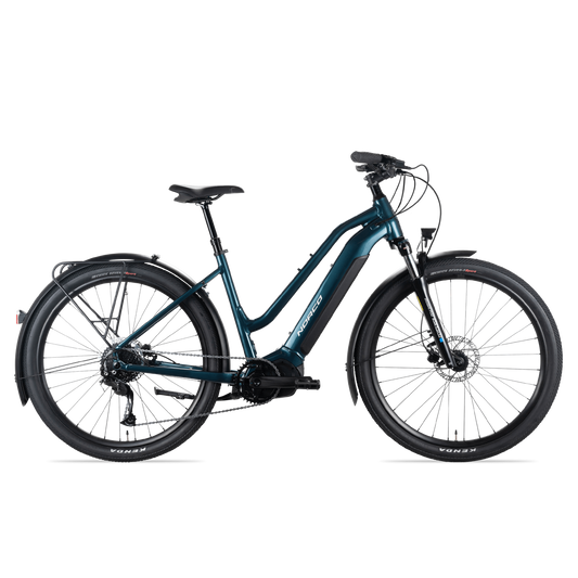 Norco Indie VLT Step Through Electric Hybrid Bike Green/Silver