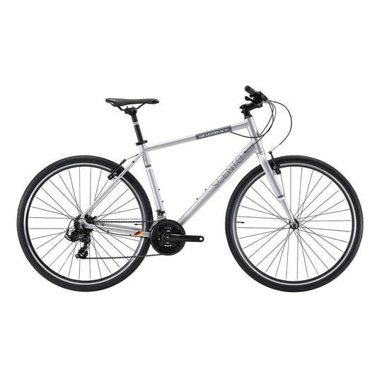 Silverback Scento Metro V Flat Bar Road Bike Silver/Black