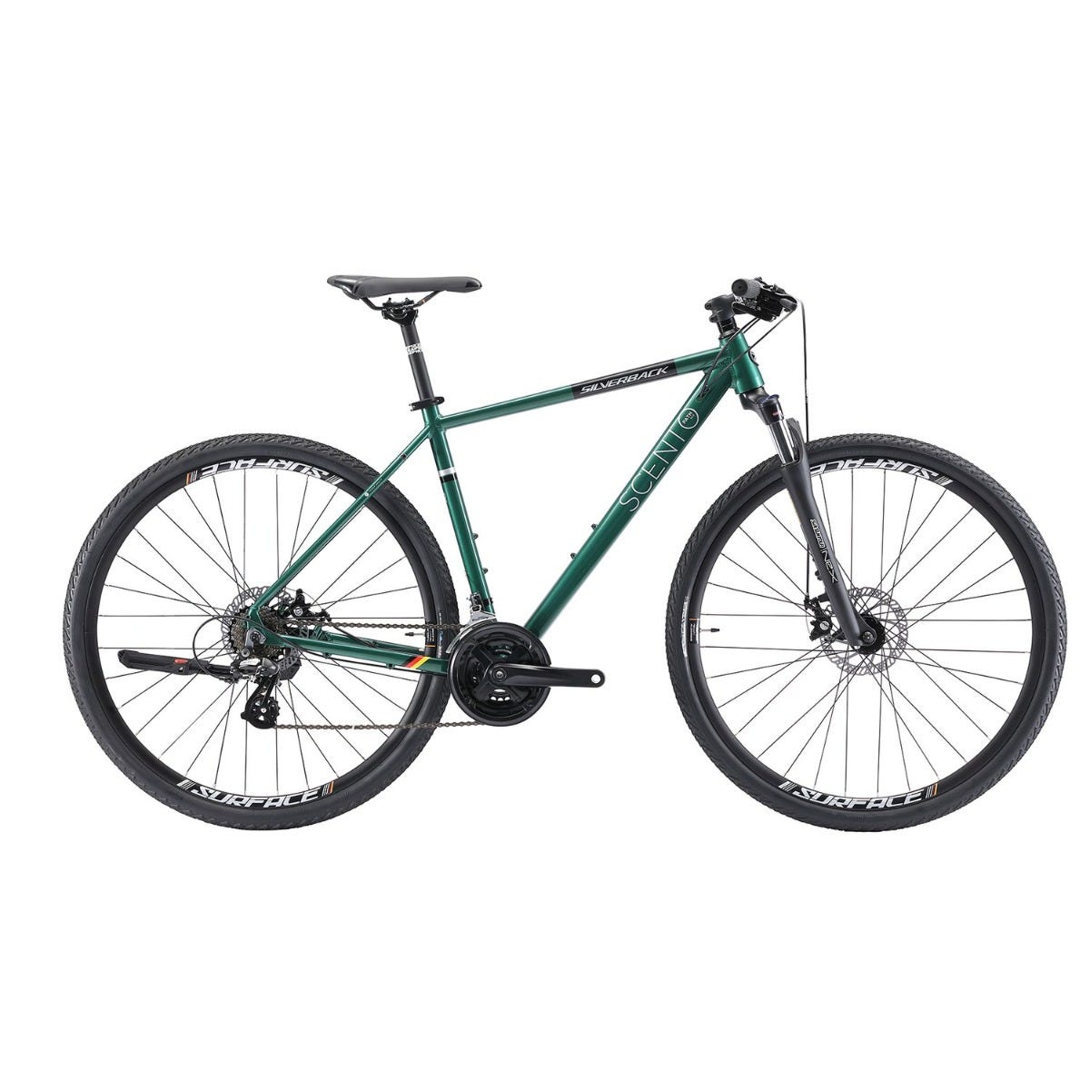 Silverback Scento Path MD Hybrid Bike Green/Silver