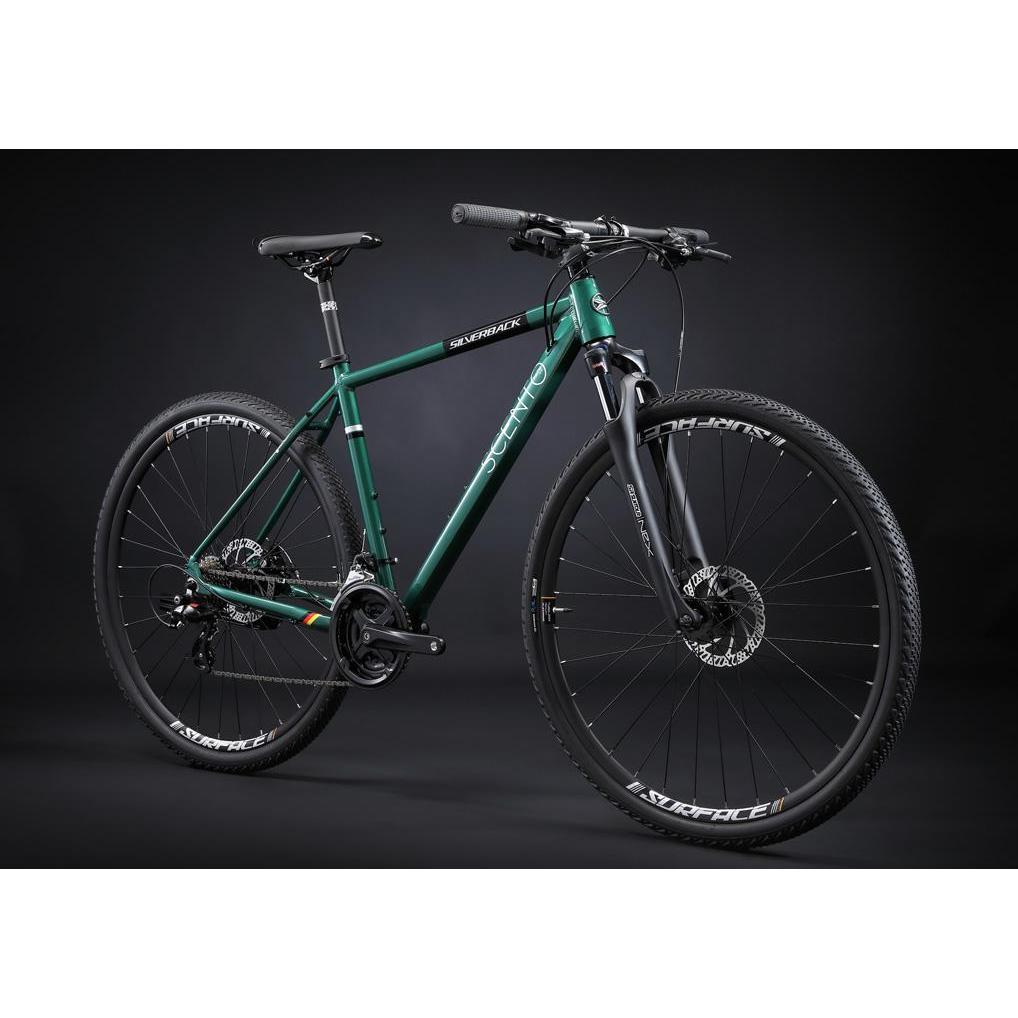 Silverback Scento Path MD Hybrid Bike Green/Silver
