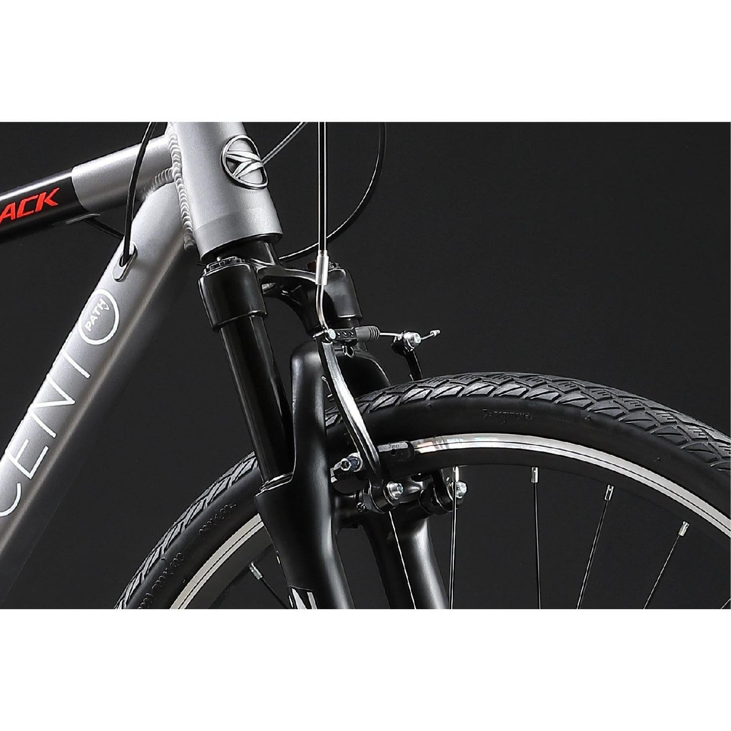 Silverback Scento Path V Hybrid Bike Silver/Black