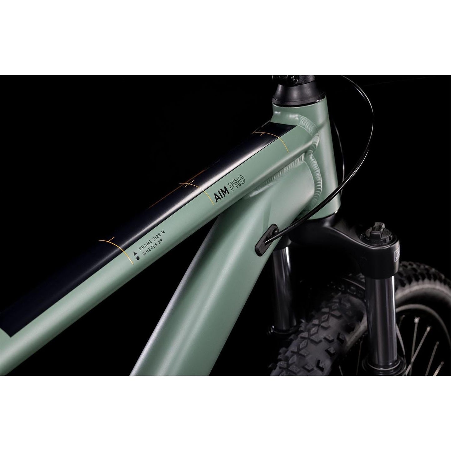 Cube Aim Pro Hardtail Mountain Bike Olive 'n' Orange  Euro Spec