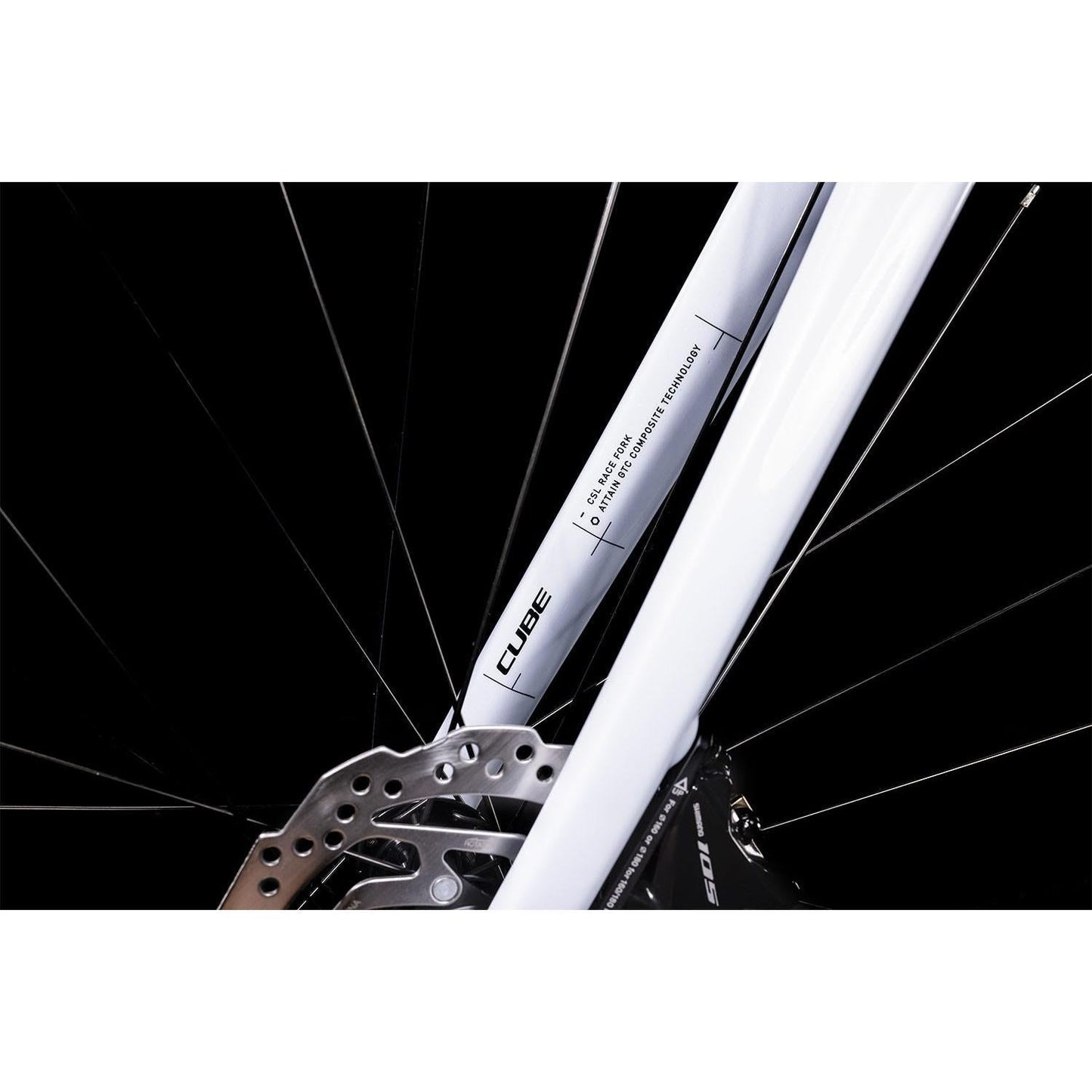 Cube Attain GTC Race Road Bike Frost White 'n' Carbon