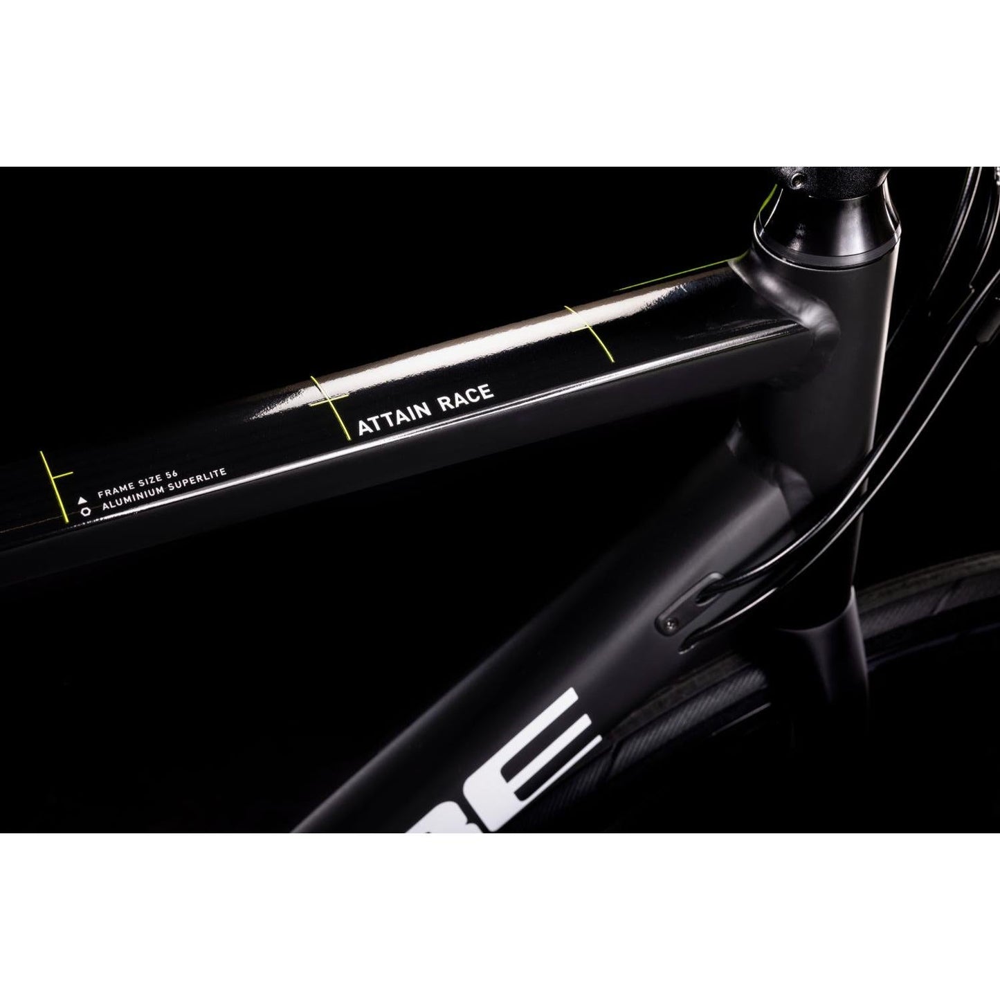 Cube Attain Race Road Bike Black 'n' White