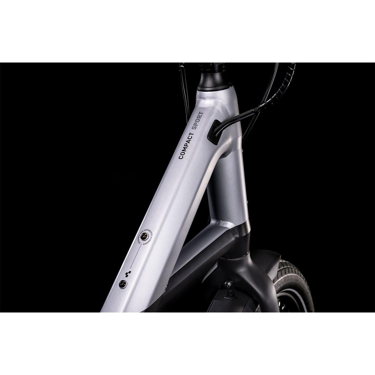 Cube Compact Sport Hybrid 500 Electric Bike Black 'n' Polar Silver