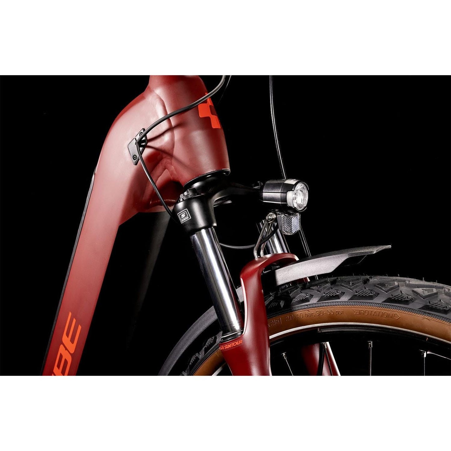 Cube Nuride Hybrid Performance 625 Allroad EasyEntry Electric Hybrid Bike Dark Red 'n' Red