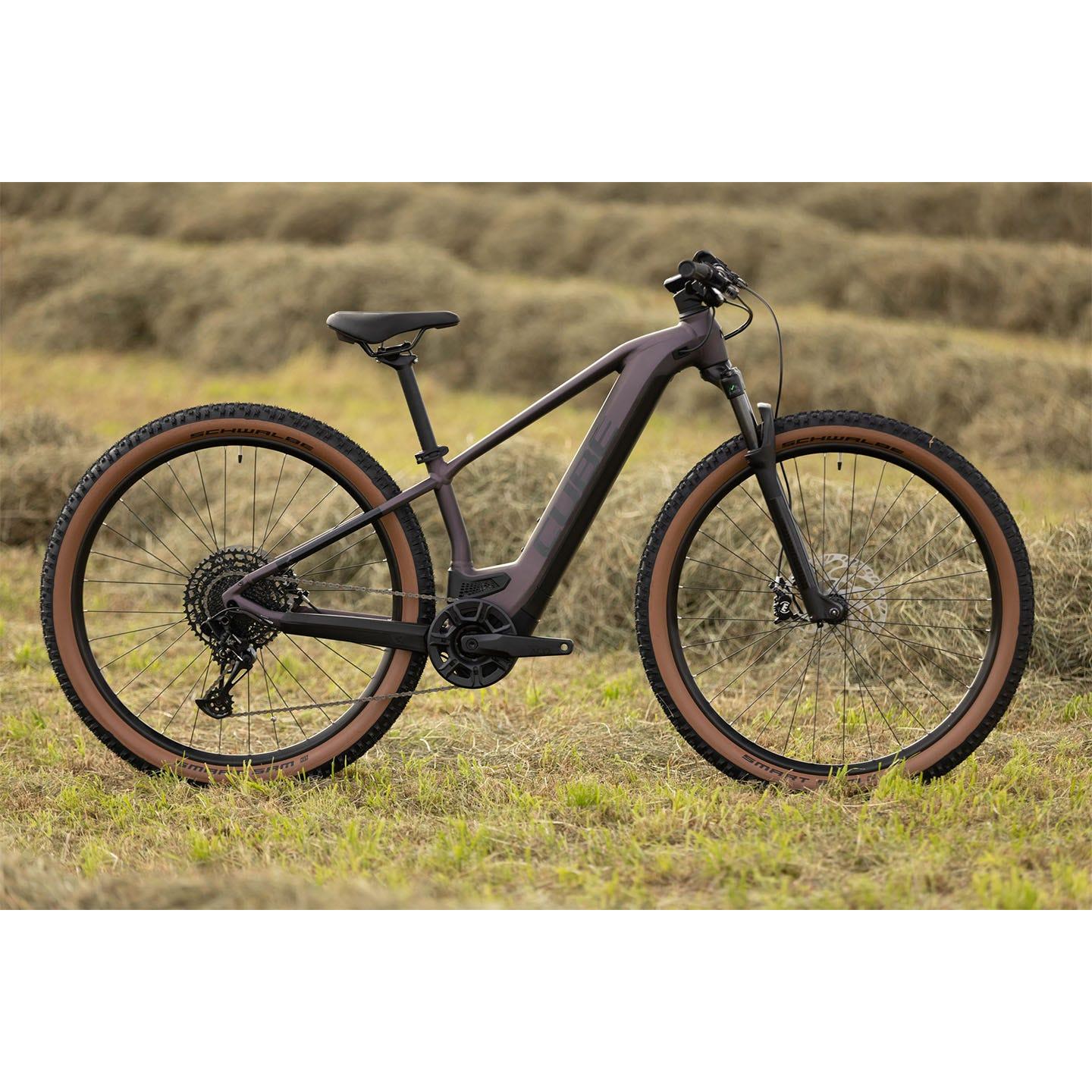 Cube Reaction Hybrid EXC 750 Electric Hardtail Mountain Bike Smoky Lilac 'n' Black