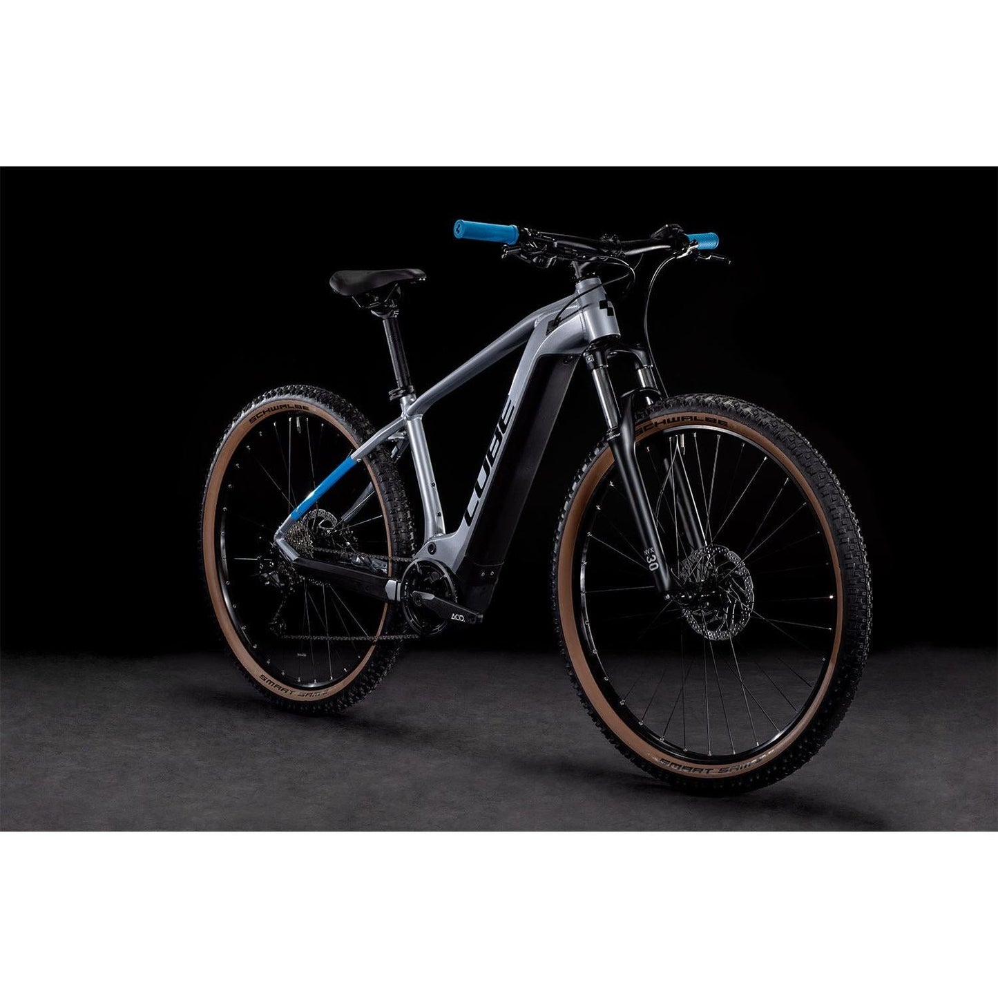 Cube Reaction Hybrid Performance 500 Electric Hardtail Mountain Bike Polar Silver 'n' Blue