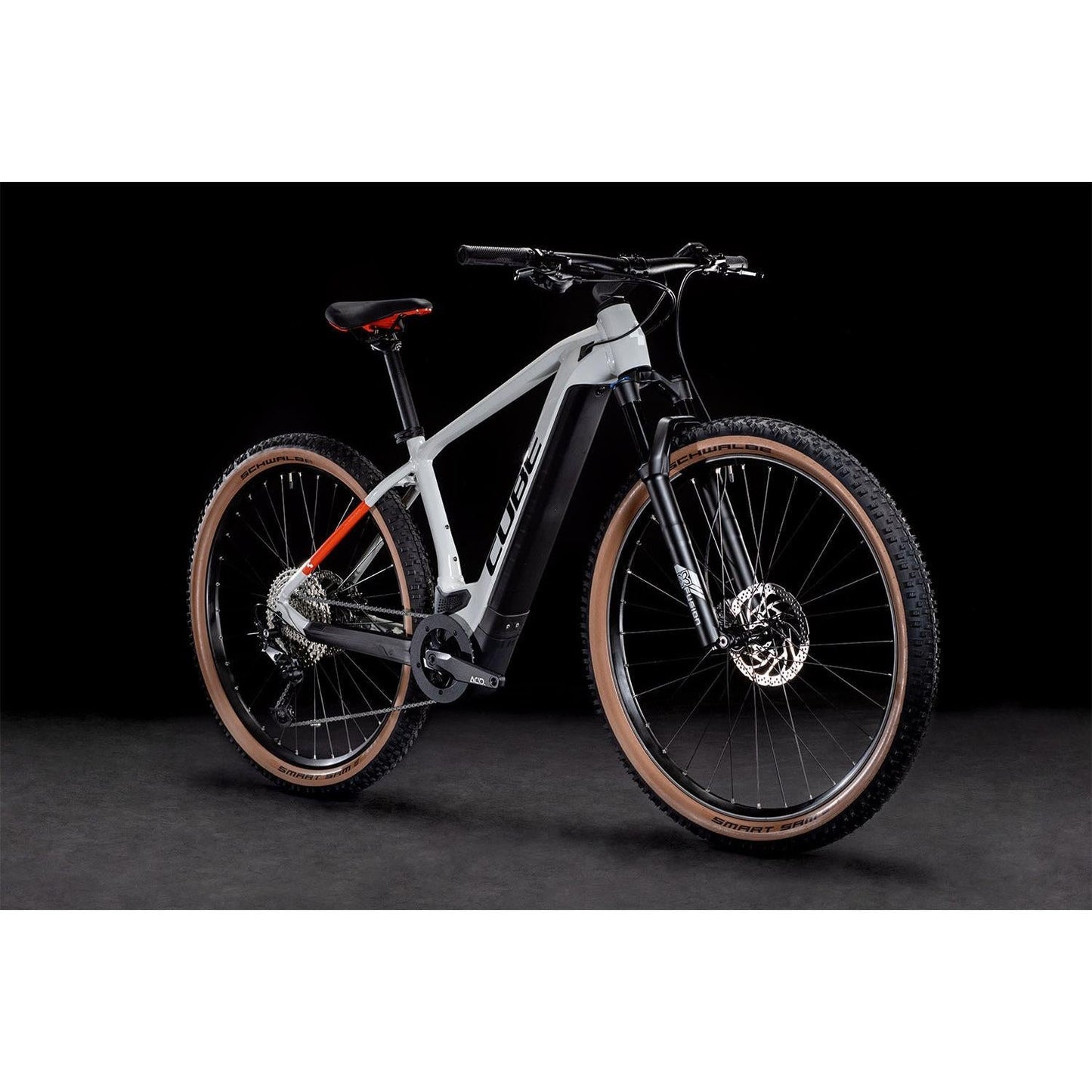 Cube Reaction Hybrid Pro 500 Electric Hardtail Mountain Bike Grey 'n' Red