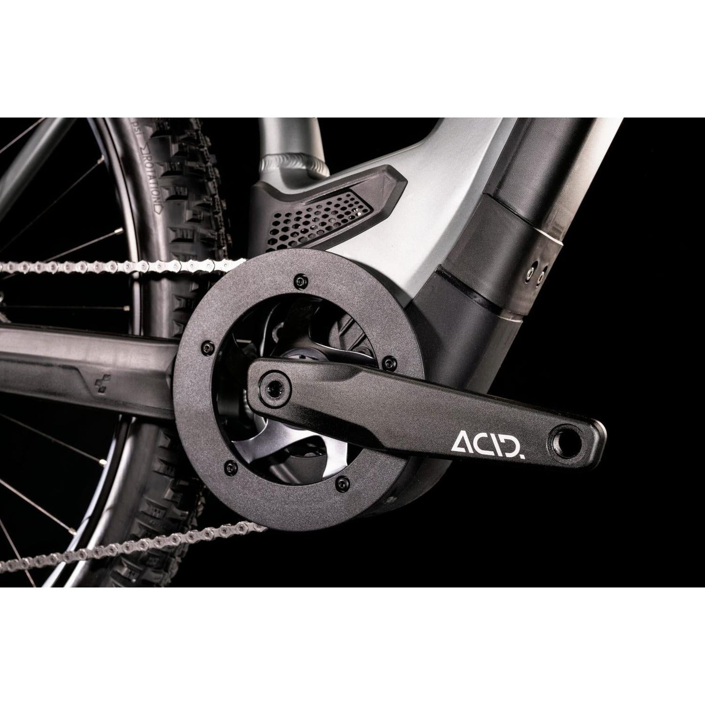 Cube Reaction Hybrid Pro 625 Trapeze Electric Hardtail Mountain Bike Flash Grey 'n' Green