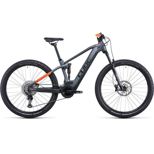 Cube Stereo 120 Pro 625 Dual Suspension Electric Mountain Bike Flashgrey 'n' Orange