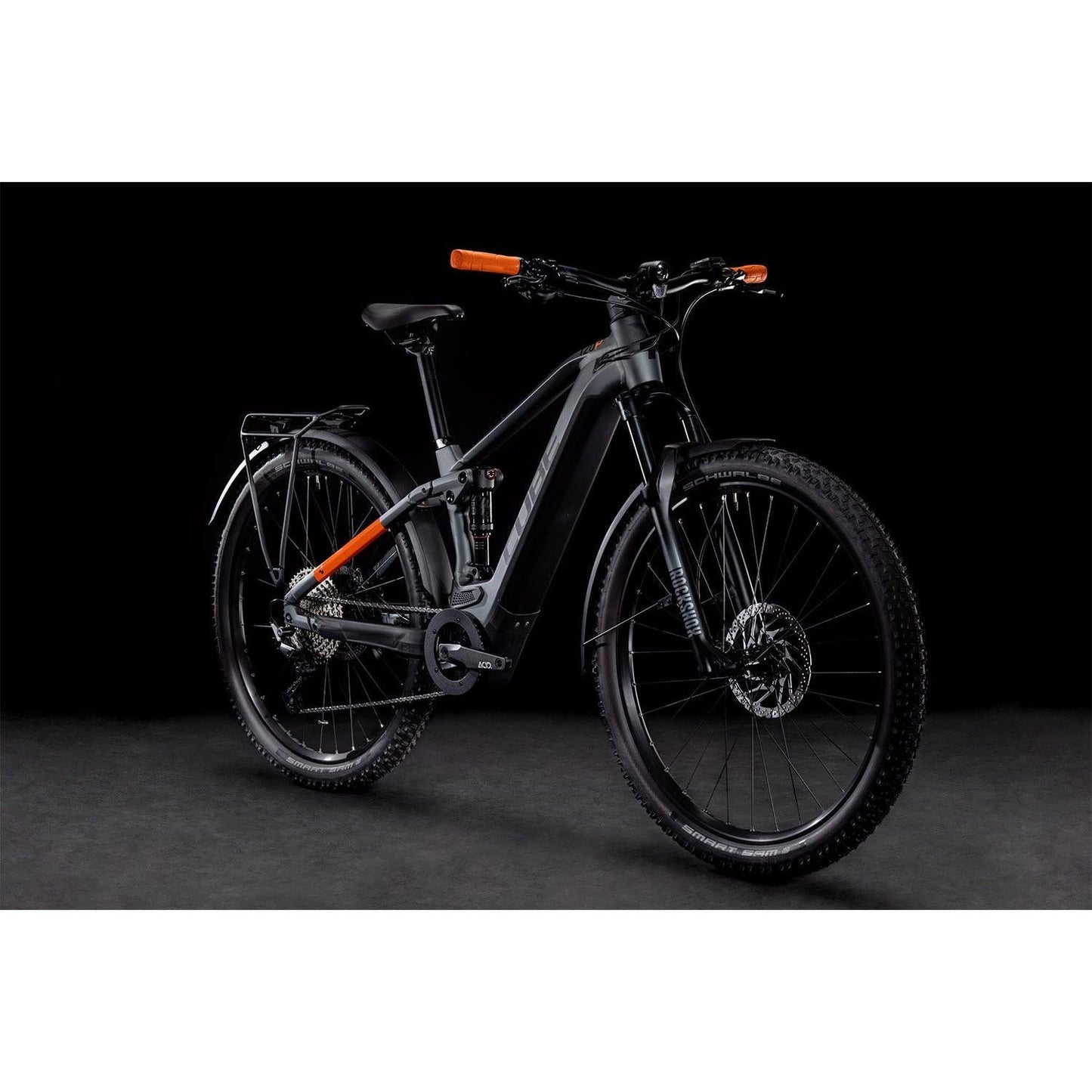 Cube Stereo Hybrid 120 Pro All Road 625 Dual Suspension Mountain Bike Grey 'n' Orange
