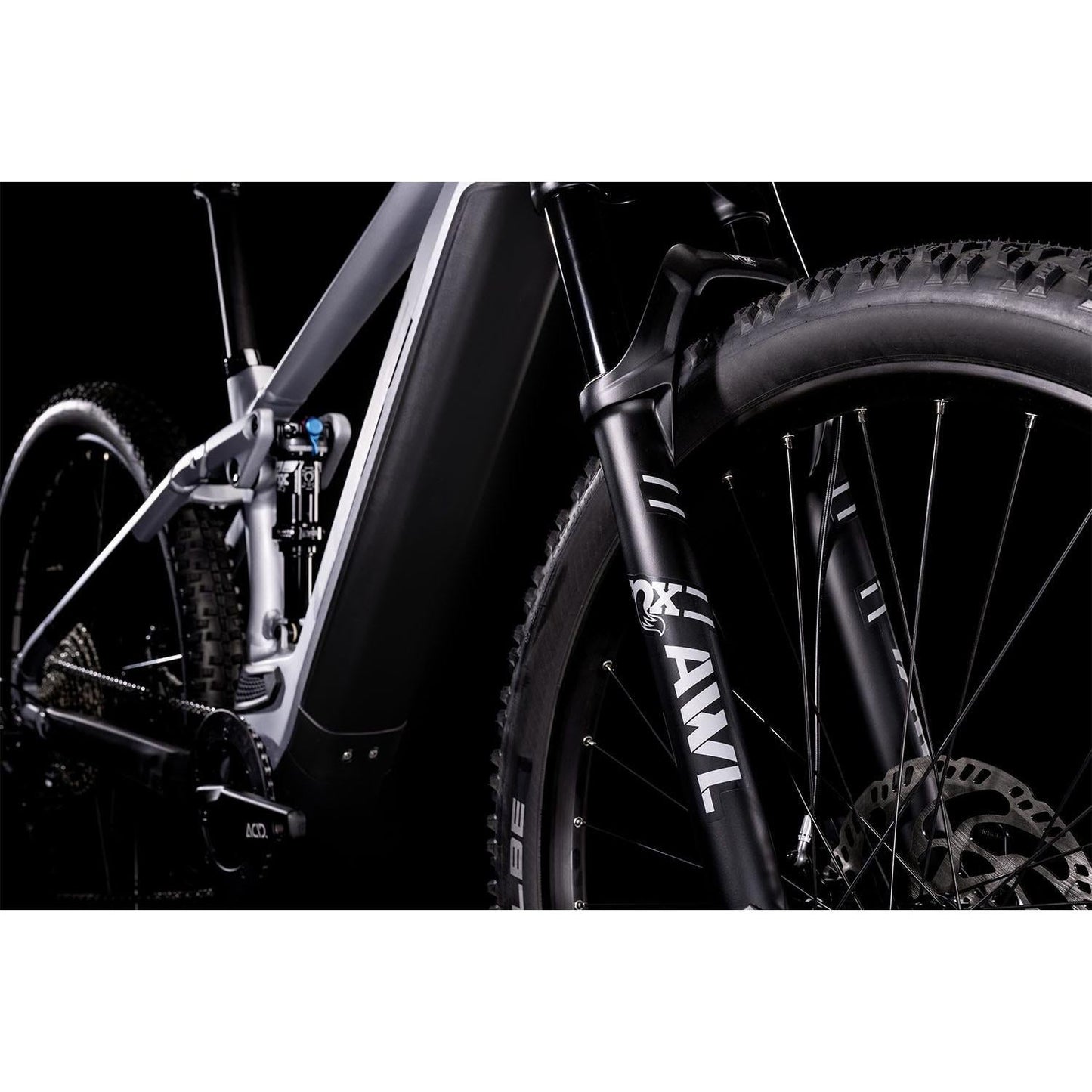 Cube Stereo Hybrid 120 Race 625 Electric Dual Suspension Mountain Bike Polar Silver 'n' Black