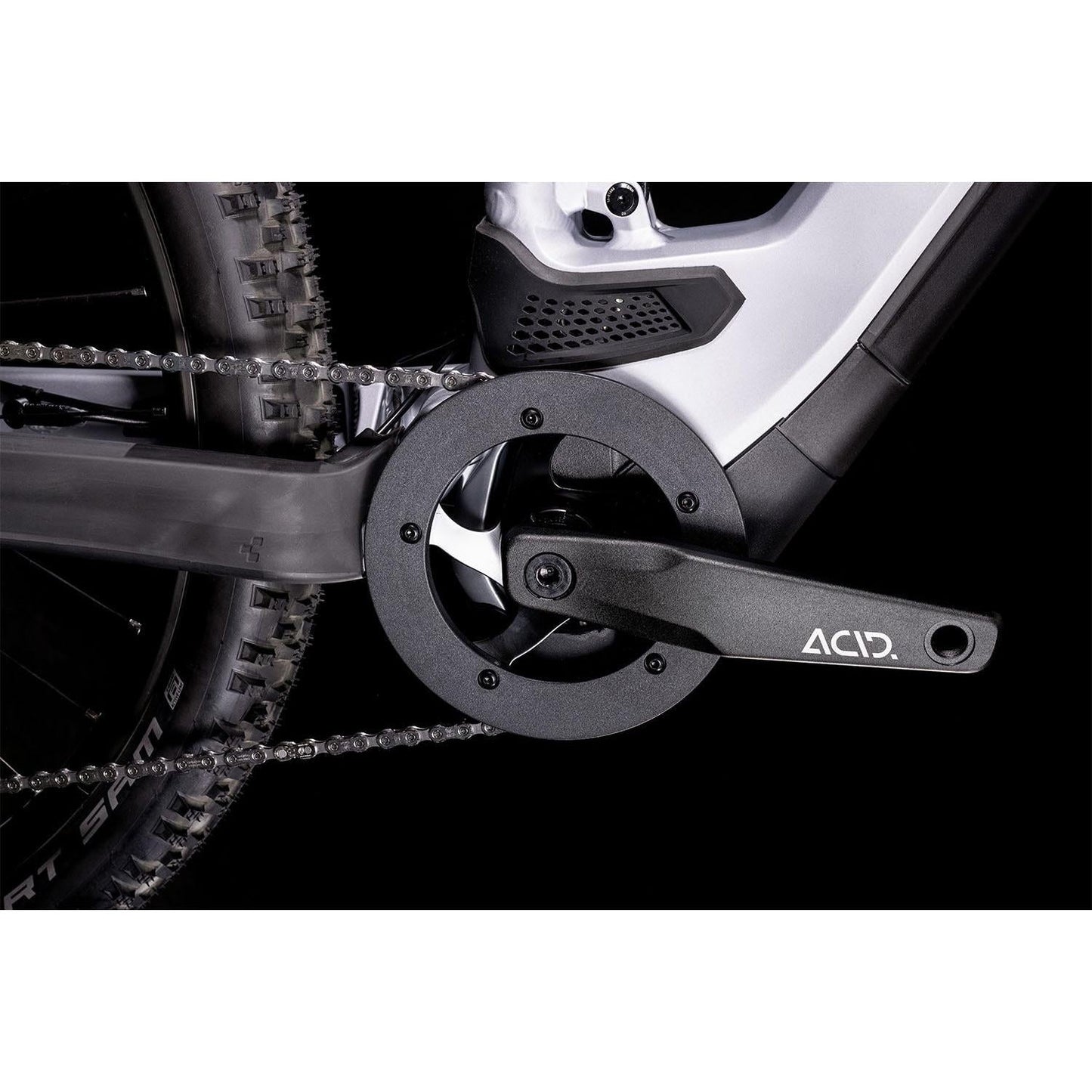 Cube Stereo Hybrid 120 Race 625 Electric Dual Suspension Mountain Bike Polar Silver 'n' Black