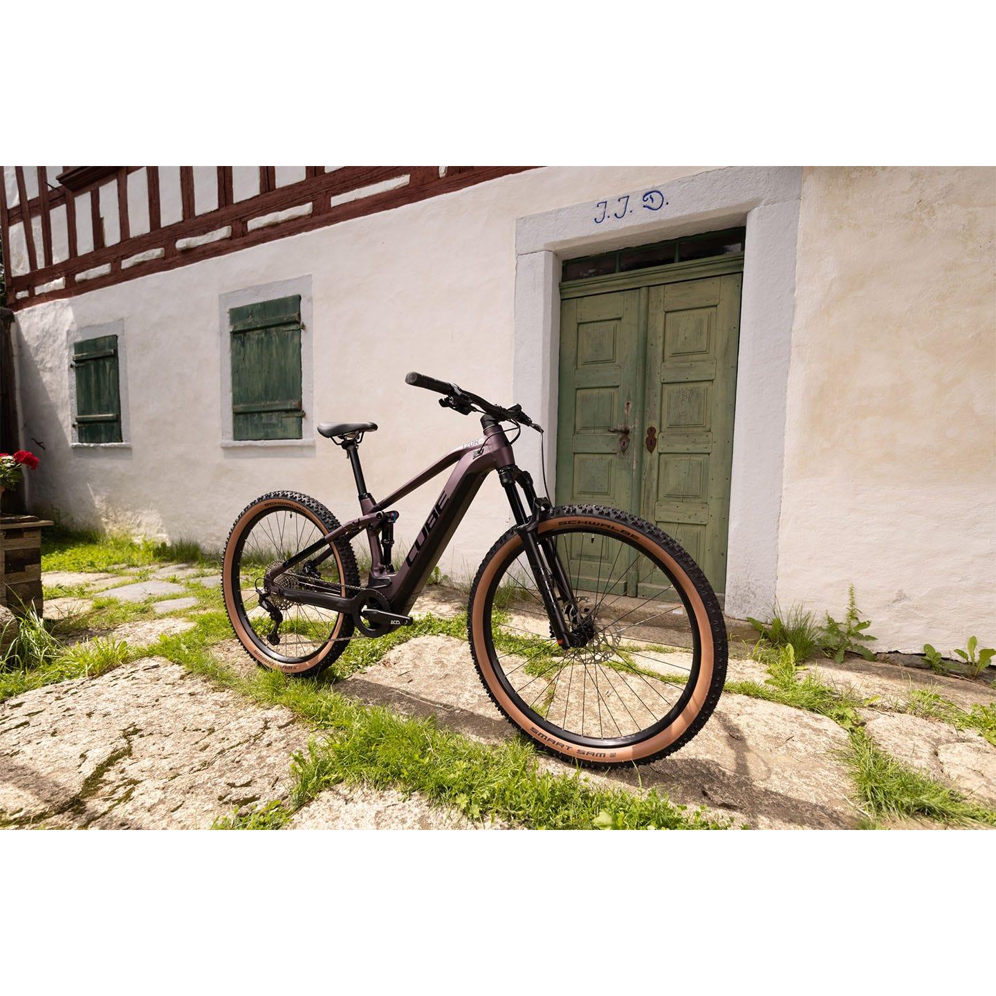 Cube Stereo Hybrid 120 Race 625 Electric Dual Suspension Mountain Bike Smoky Lilac 'n' Black
