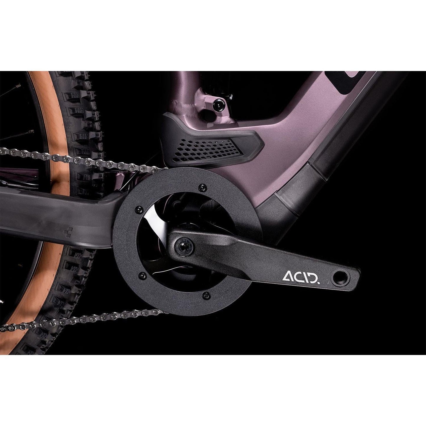 Cube Stereo Hybrid 120 Race 625 Electric Dual Suspension Mountain Bike Smoky Lilac 'n' Black