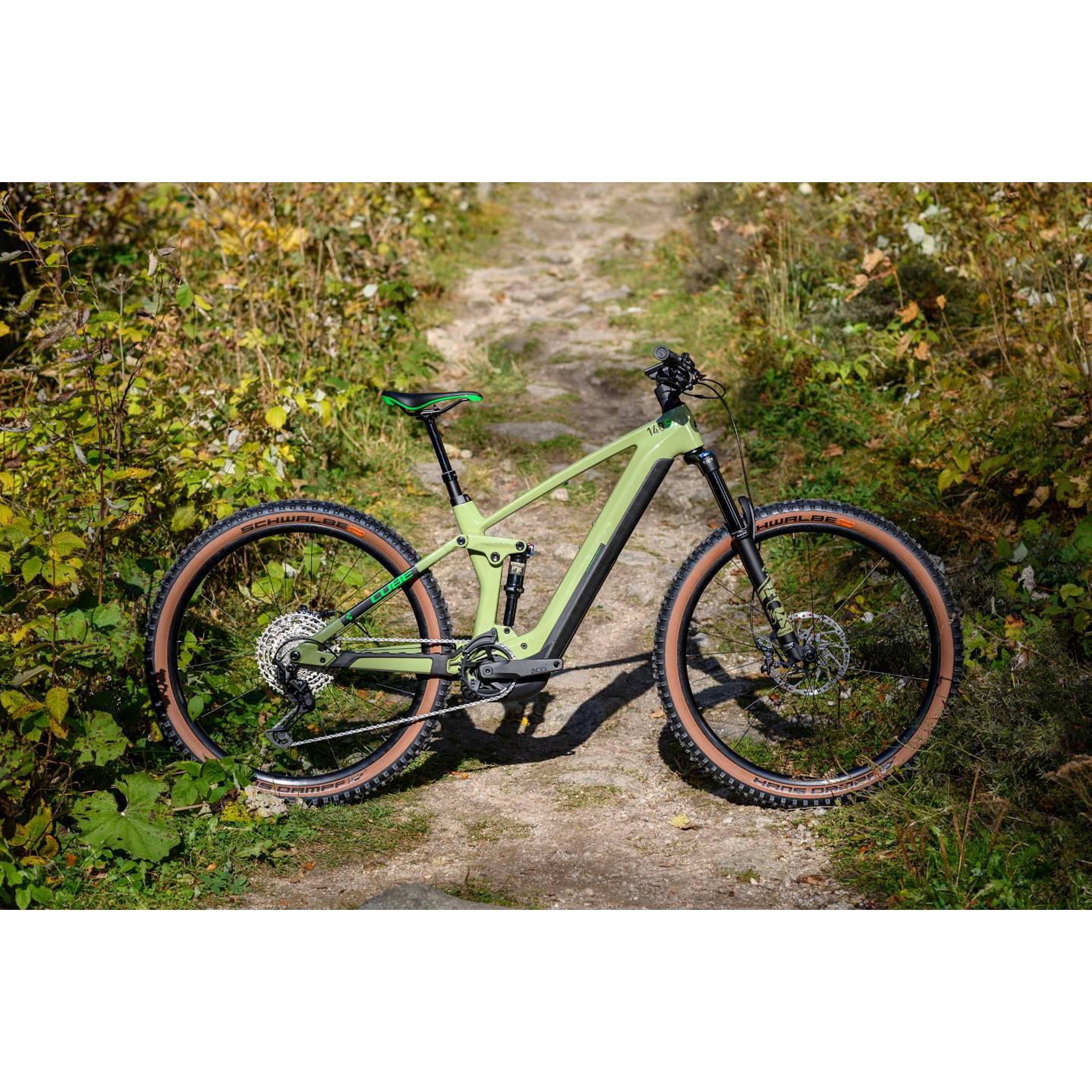 Cube Stereo Hybrid 140 HPC SL 625 Electric Dual Suspension Mountain Bike 27.5'' Green 'n' Flash Green