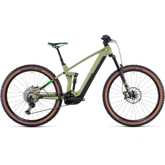Cube Stereo Hybrid 140 HPC SL 750 Electric Dual Suspension Mountain Bike 29'' Green 'n' Flash Green
