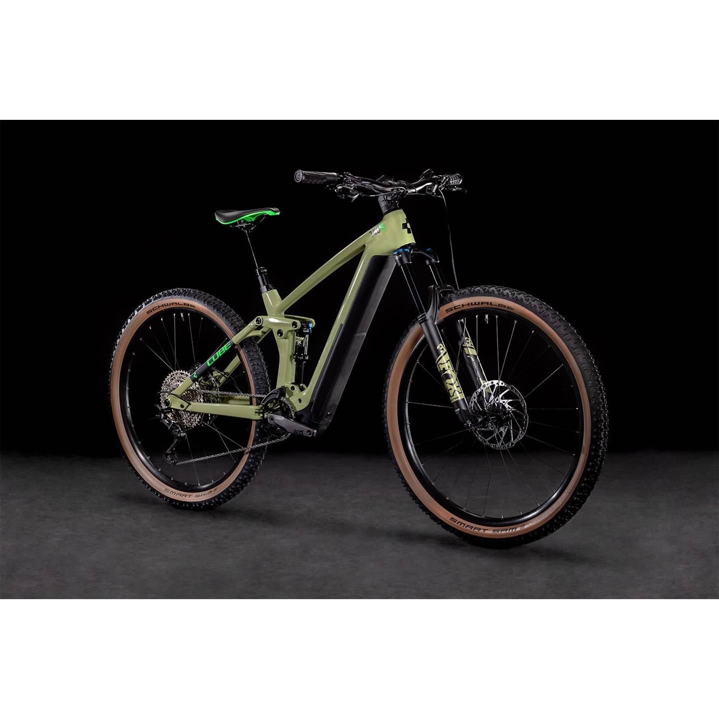 Cube Stereo Hybrid 140 HPC SL 750 Electric Dual Suspension Mountain Bike 29'' Green 'n' Flash Green