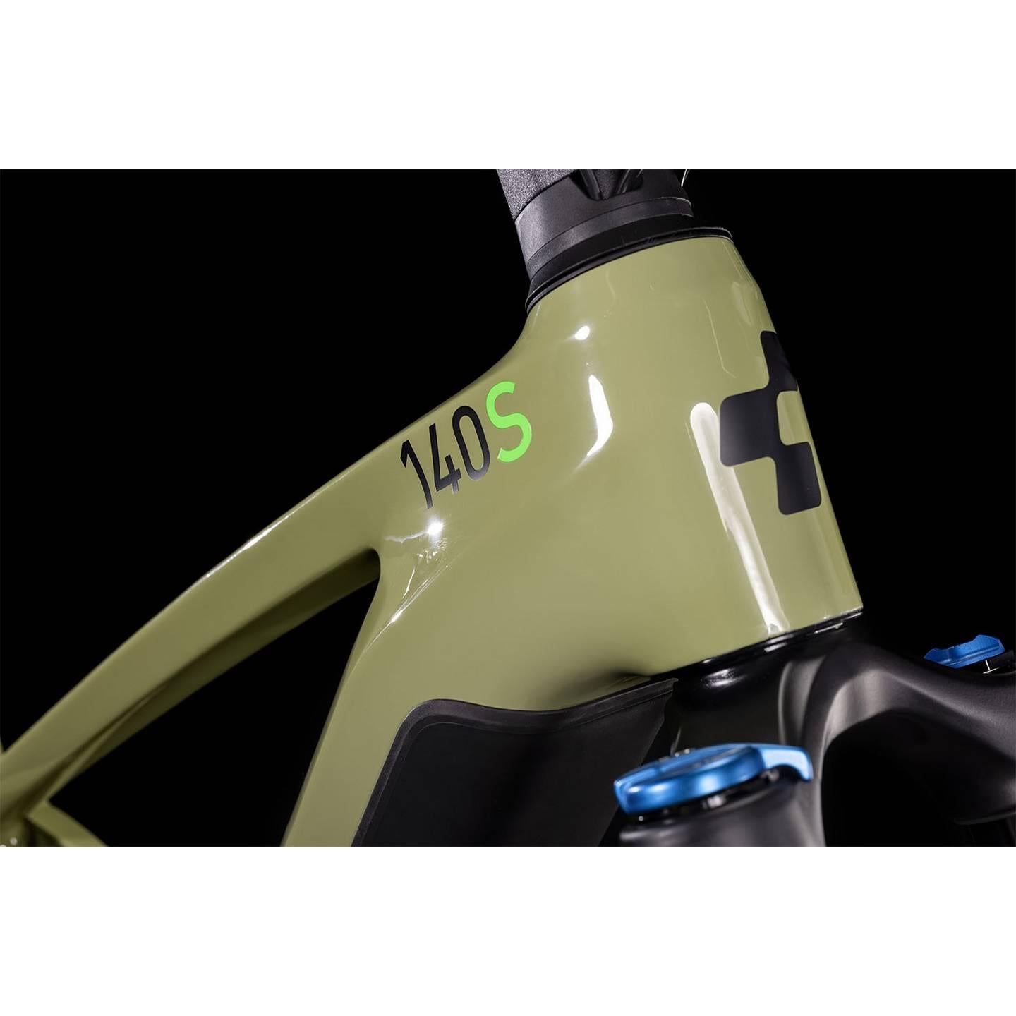 Cube Stereo Hybrid 140 HPC SL 750 Electric Dual Suspension Mountain Bike 29'' Green 'n' Flash Green