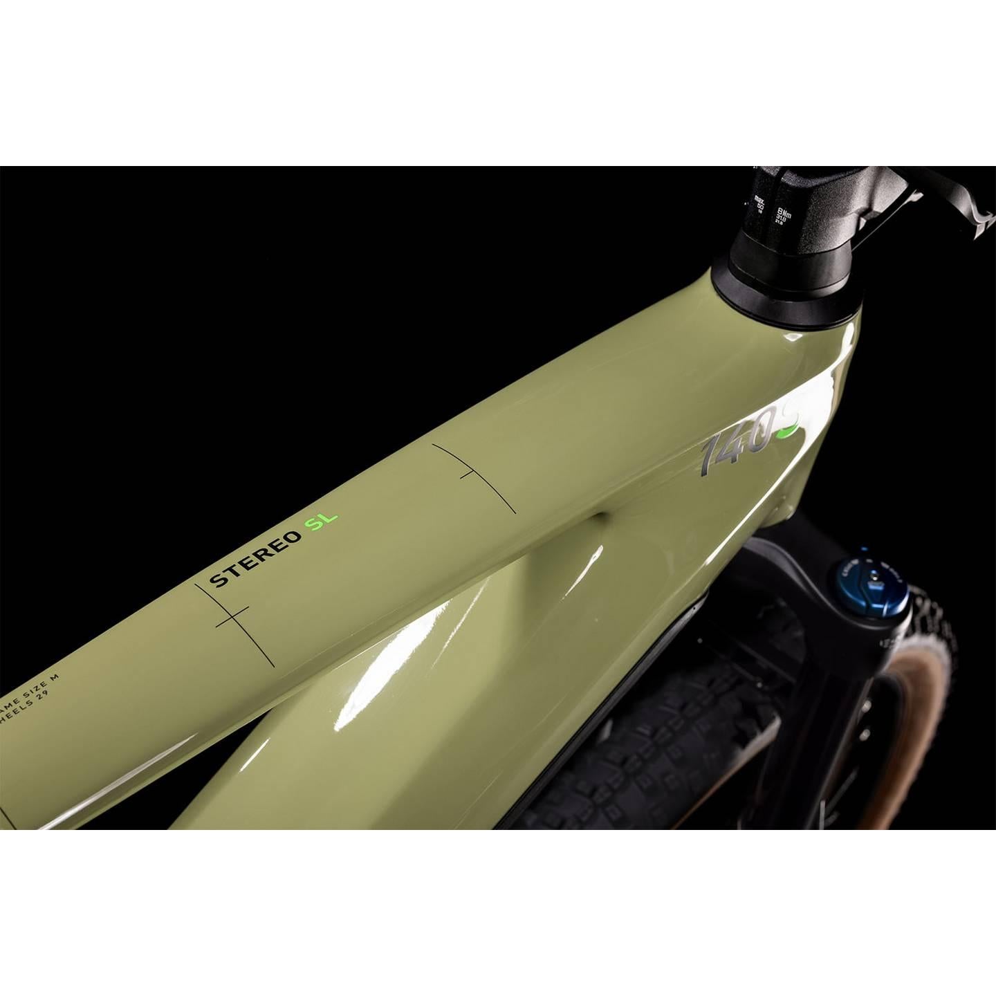 Cube Stereo Hybrid 140 HPC SL 750 Electric Dual Suspension Mountain Bike 29'' Green 'n' Flash Green