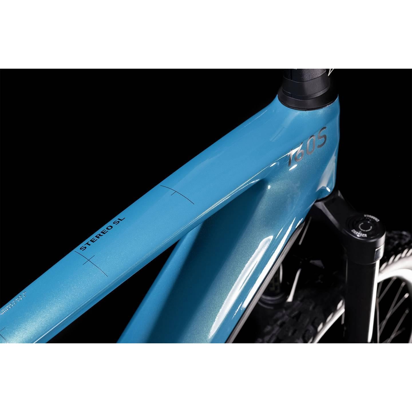 Cube Stereo Hybrid 160 HPC SL 750 27.5 Dual Suspension Electric Mountain Bike Aquamarine  EURO SPEC