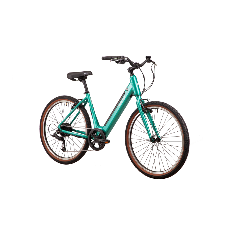 VelectriX Cruiser Step Through Electric Hybrid Bike Green