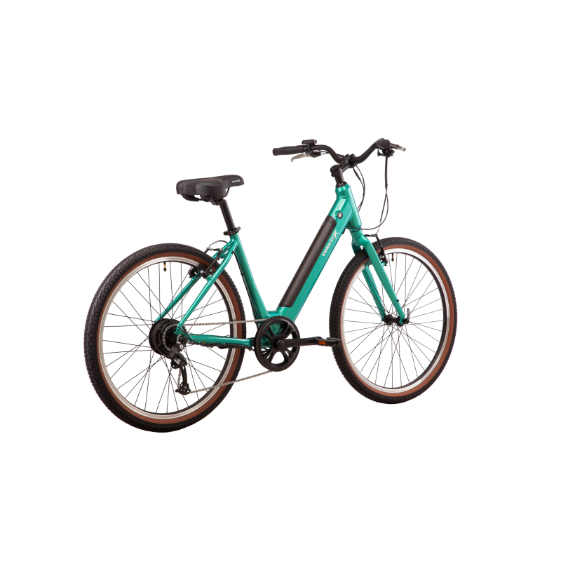 VelectriX Cruiser Step Through Electric Hybrid Bike Green