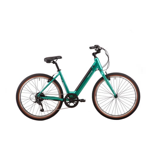 VelectriX Cruiser Step Through Electric Hybrid Bike Green