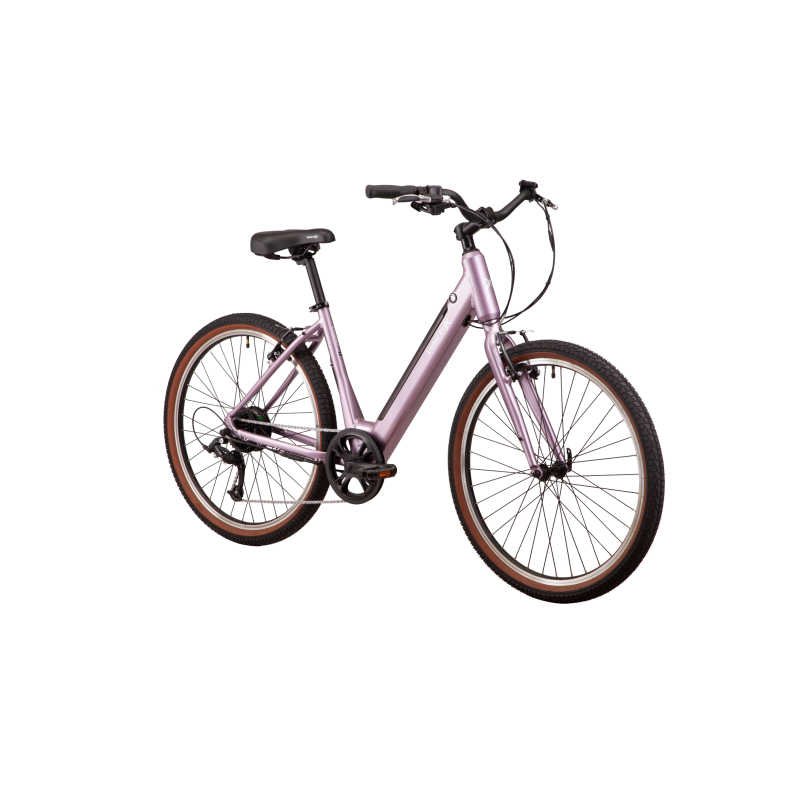 VelectriX Cruiser Step Through Electric Hybrid Bike Lilac