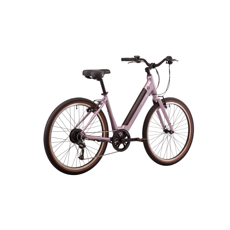 VelectriX Cruiser Step Through Electric Hybrid Bike Lilac
