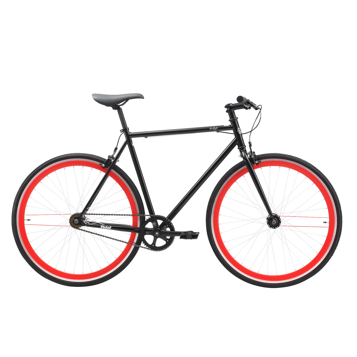 Pedal Messenger Tokyo Fixie Bike Black