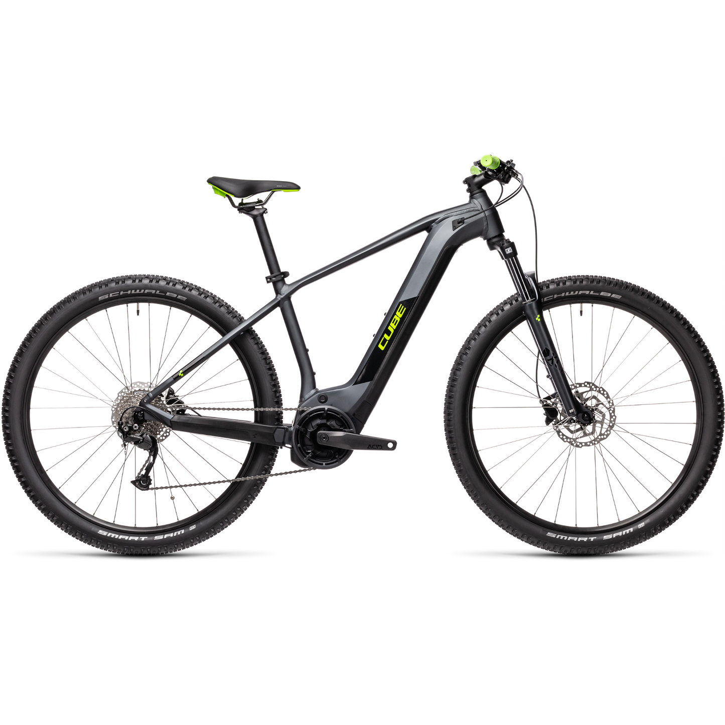Cube Reaction Hybrid Performance 400 Electric Mountain Bike Iridium/Green (2021)