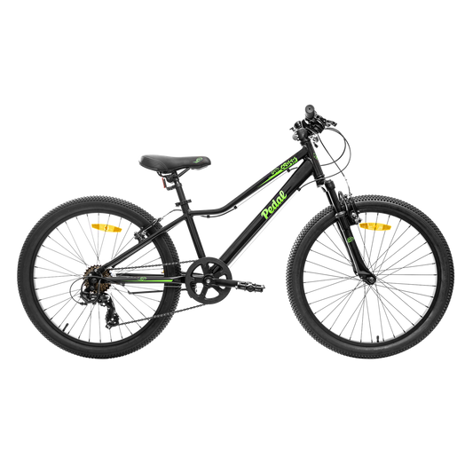 Pedal Crush 24'' Kids Bike Black/Green