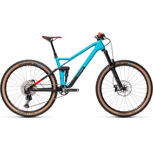 Cube Stereo 140 HPC Race 27.5 Mountain Bike Petrol/Red