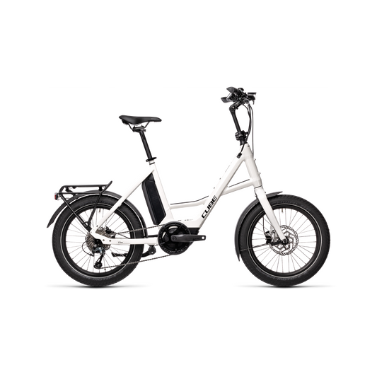 Cube Compact Hybrid Sport Electric Bike White/Black