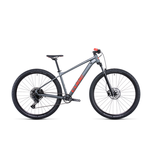 Cube Analog Hardtail Mountain Bike Flashgrey Red