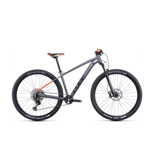 Cube Reaction Pro Hardtail Mountain Bike Grey Orange
