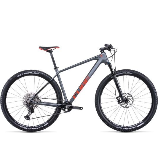 Cube Reaction C:62 Race Hardtail Mountain Bike Flashgrey Red